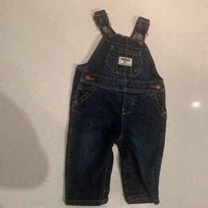 Sparkly jean overalls.